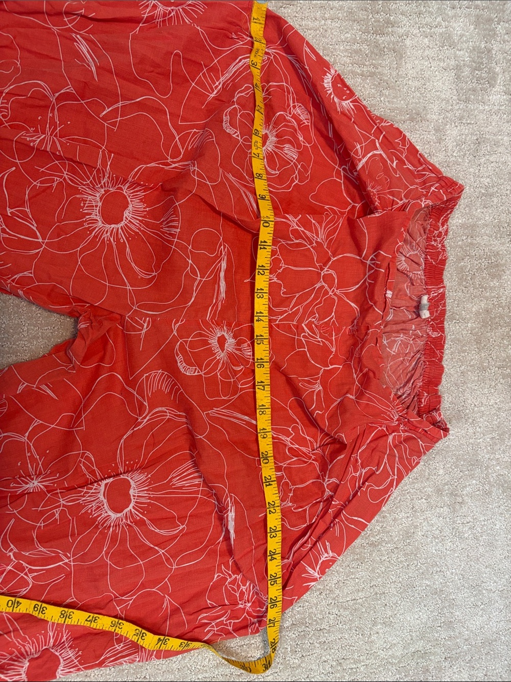 Nic Obar Orange Floral Harem pants Women’s Medium. Spring Summer 100% Cotton - Picture 7 of 7